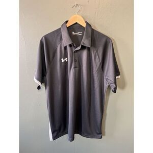 Under Armour Mens Black Short Sleeve Polo Size XL